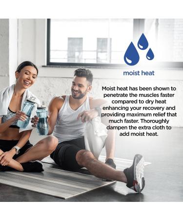 Conair Heating Pad - Moist/Dry Relief for Back, Neck, Shoulder, Menstrual Cramps - King Size 11.5 x 20.5 w/ Auto Off - Buy Online on GoSupps.com