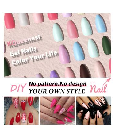 Buy Dusty Pink Press on Nails - Short Oval Acrylic Fake Nails for Women - Reusable & Glossy - 24 Pcs Medium Almond Soft Gel False Nails - Buy Online on GoSupps.com