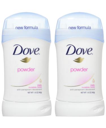 Dove Deodorant Powder 1.6oz Invisible Solid (2 Pack) - Long-lasting Protection - Buy Online on GoSupps.com