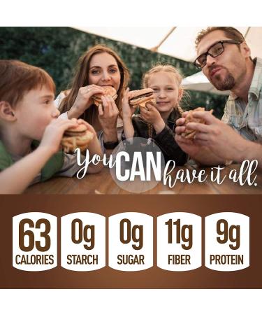 SmartBuns Sesame Gluten-Free, Sugar-Free, Carb-Free Buns - Box of 6 Singles - Buy Online on GoSupps.com