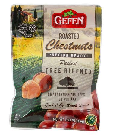 Gefen Organic Whole Roasted Chestnuts 1.23oz Grab n' Go Bags (15 Packs) - Buy Online on GoSupps.com