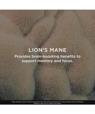 The Genius Brand Genius Lion's Mane - Plant-Based Supplement for Memory, Focus & Mood Support - Organic & Non-GMO - 120 Veggie Capsules - Buy Online on GoSupps.com