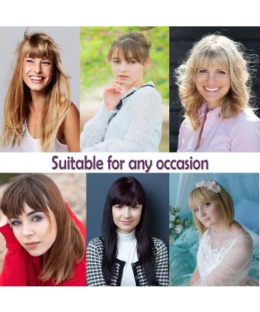 Rich Choices Remy Real Hair Clip-in Bangs - Dark Blonde Choppy Fringe Extensions - 8.5g One Piece - Buy Online on GoSupps.com