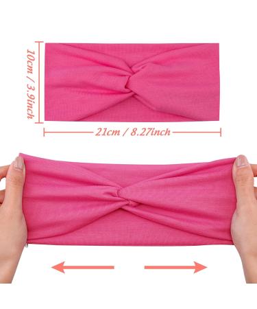 Feqo 18-Piece Elastic Headband Set for Women | Knotted Turban Hair Accessories | Yoga & Fitness | 18 Candy Colors - Buy Online on GoSupps.com