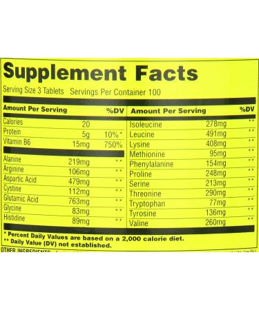 Universal Nutrition Amino 1900 - 300 Tablets | Premium Amino Acid Supplement - Buy Online on GoSupps.com