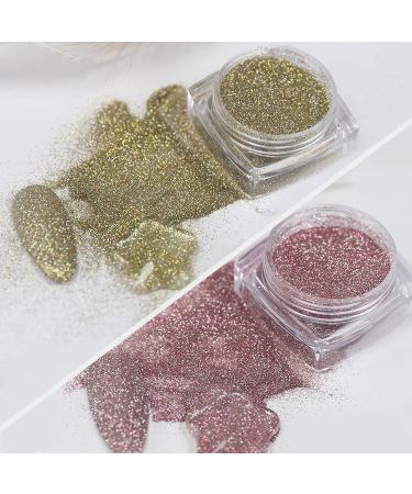 Super Shine Nail Glitter Powder - Diamond Glitter for Nails | 6 Boxes of Gold Sequin Nail Art Decoration - Buy Online on GoSupps.com