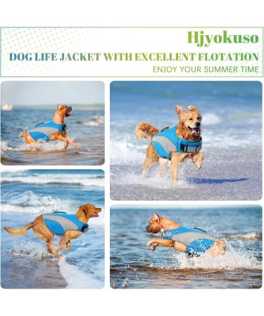 Wallpage Dog Life Jacket - XS Blue Reflective Vest for French Bulldogs - Adjustable Strong Buoyancy & Rescue Handle for Swimming & Boating - Buy Online on GoSupps.com