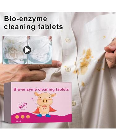 Biological Enzyme Cleaning Sheet Biological Enzyme Explosion Salt deep Detergent Dissolving Concentrated Sheet Multi-Purpose Detergent Clothes Shoes Curtains Sheets and Covers Multi-Purpose cl - Buy Online on GoSupps.com