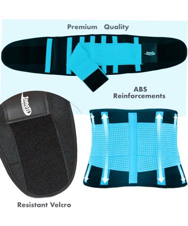 Innoti Back Band for Men & Women - Lumbar Support Belt for Sports & Work - Compression & Double Adjustment - XXL (107-123 cm) - Buy Online on GoSupps.com
