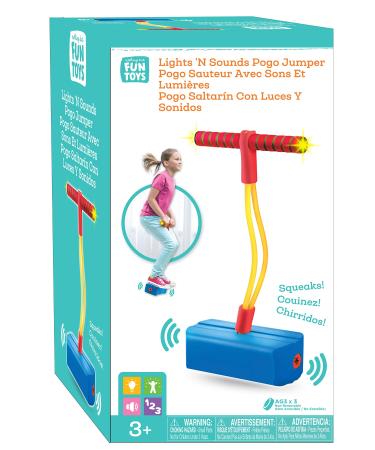 Nothing But Fun Toys Lights & Sounds Foam Pogo Jumper Designed for Children Ages 3+ Years, Multi, (211104)