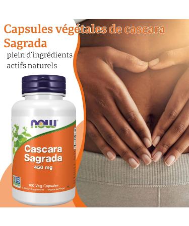 Now Foods Cascara Sagrada 450mg 100 Vegan Capsules Lab Tested Vegan Gluten Free Soy Free Vegetarian - Buy Online on GoSupps.com