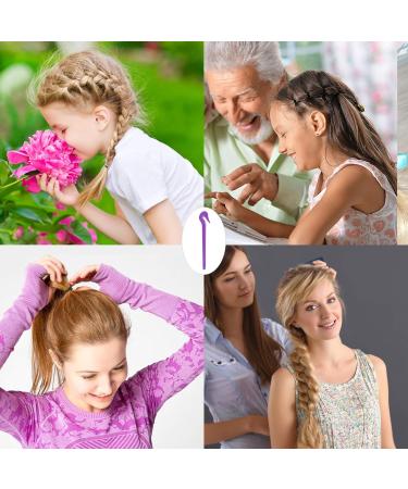 5 Pcs Elastic Hair Bands Remover Cutter Pony Picks for Cutting Pony Rubber Hair Ties No Pains No Harm Premium Ponytail Remover Tools (2Purple Blue Red Yellow) - Buy Online on GoSupps.com