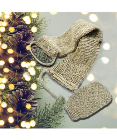 Back & Body Scrubber Set with FREE Exfoliating Glove - Durable Natural Fiber - Machine Washable - Exfoliate Head to Toe in Shower or Bath - Buy Online on GoSupps.com