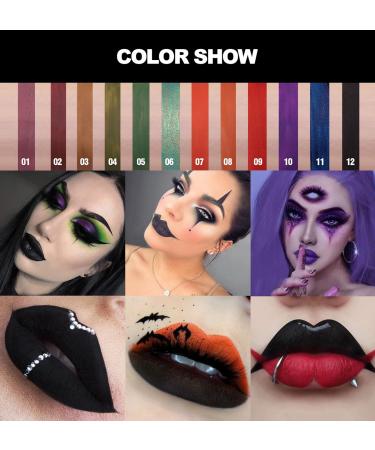 4PCS Halloween Matte Liquid Lipstick Kit | Long Lasting Waterproof Red Lip Gloss | Gothic Festive Lip Color - Buy Online on GoSupps.com