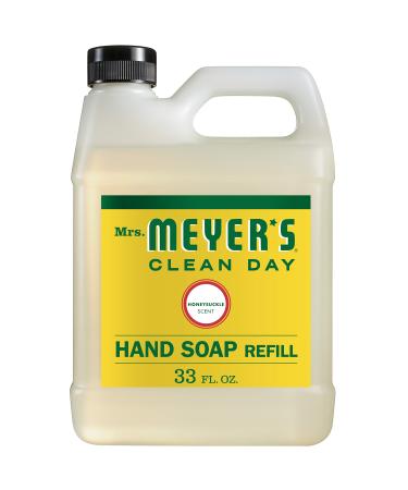 Mrs. Meyer's Hand Soap Refill, Made with Essential Oils, Biodegradable Formula, Honeysuckle, 33 oz 33 Fl Oz (Pack of 1) - Buy Online on GoSupps.com