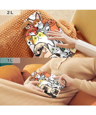 Doodle Hot Water Bottle for Dogs & Cats | BPA-Free 2L Large Pain Relief & Therapy Bag - Buy Online on GoSupps.com