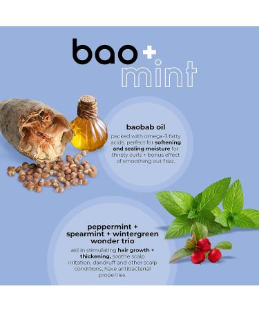 Adwoa Beauty Baomint Moisturizing Curl Defining Cream 16 oz - Hydrating Formula for Defined Curls - Buy Online on GoSupps.com