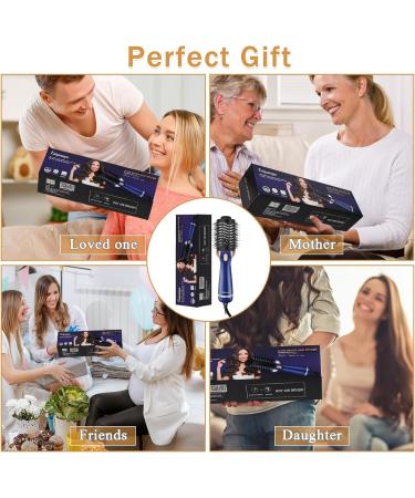 Unipampa 4-in-1 Hot Air Brush - 1200W Hair Dryer Curling & Volume Brush with 3 Heat Settings | International Shipping Available - Buy Online on GoSupps.com
