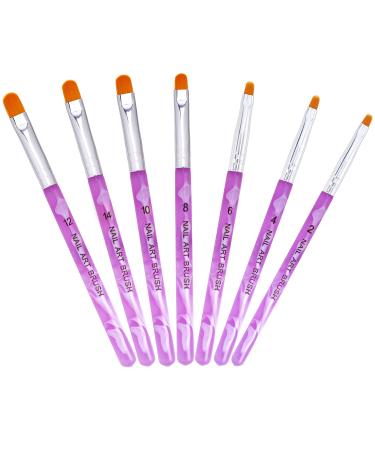 Nails brush uv gel brush set 7 pieces acrylic nail polish brush pins nails nail art builders for nail design wrong nail art house and salon
