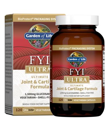 Garden of Life FYI Ultra Ultimate Joint & Cartilage Formula 120 UltraZorbe Vegetarian Capsules