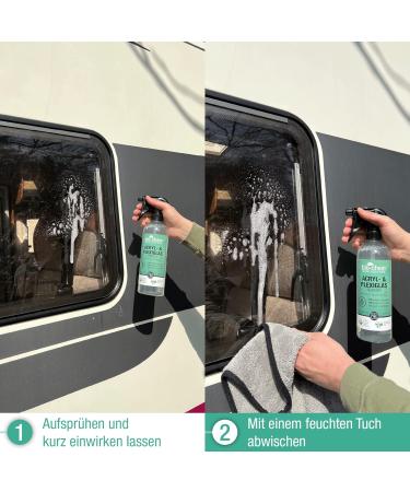 Bio-Chem Acrylic & Plexiglass Cleaner - 750ml Spray & Microfiber Cloth | Gentle Glass Cleaning for Windows - Buy Online on GoSupps.com