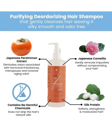 Mirai Clinical Purifying Sulfate-Free Hair Shampoo with Japanese Persimmon Extract 400ml - Nonenal Odor Removal & Moisturizing Formula - Buy Online on GoSupps.com