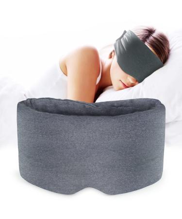 Sysrion Sleep Eye Mask - Ultra Soft Comfortable Sleeping Mask for for Home Sleep Travel Shift Work Nose Pad Designed Light Blocking Eye Blinder Fully Adjustable Strap and Skin Friendly 1 Count (Pack of 1)