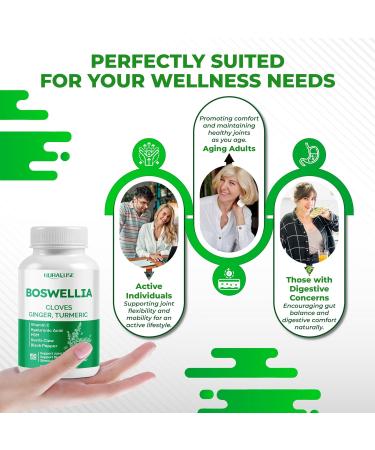 Boswellia with Cloves Ginger Turmeric Vitamin C Hyaluronic Acid MSM Devil's Claw Supports Joint Health Digestive Wellness* & Nutrient Absorption* Made in The USA 150 count (pack of 1) - Buy Online on GoSupps.com