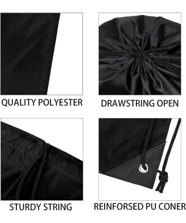 Vorspack Drawstring Backpack 10-Piece Set - Perfect for Parties, Gym, Sports, and Travel - Black - Buy Online on GoSupps.com