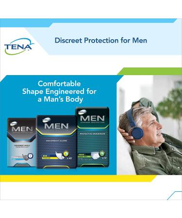 Tena Men's Incontinence Guards, Moderate Absorbency - 144 Count (3 Packs of 48) - Buy Online on GoSupps.com