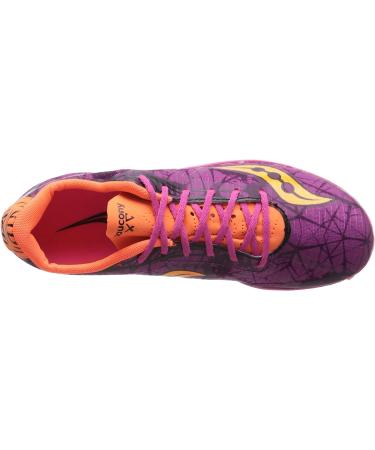 Saucony Women's Shay XC4 Spike-W 6 Raspberry/Vizi Orange | Lightweight Racing Spike for Cross Country Running - Buy Online on GoSupps.com