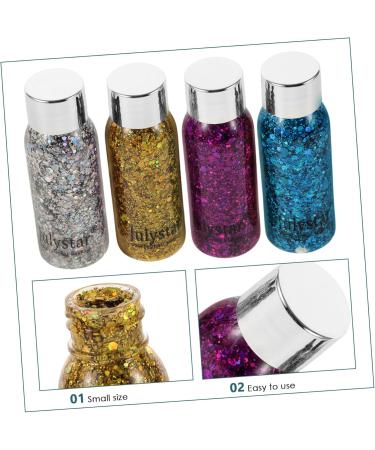 Beavorty 4pcs Set Colorful Eye Shadow Glitter for Body Face Glitter Halloween Makeup Glitter Liquid - Buy Online on GoSupps.com