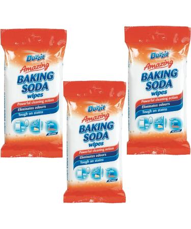 Amazing Baking Soda Multi Purpose Household Cleaner Wipes - Duzzit Amazing Baking Soda Wipes (3 x 40 Wipes) - Cleaning Essential - Buy Online on GoSupps.com