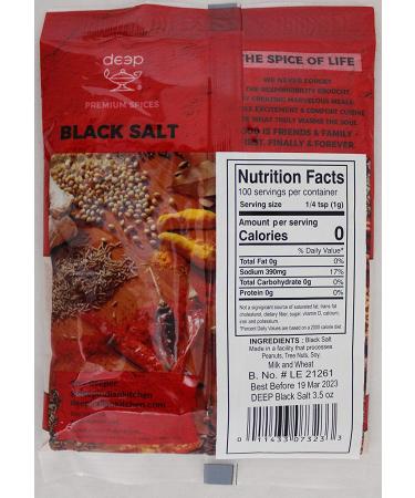 Premium Black Salt - 3.5 oz - Pinkish Grey | High-Quality Culinary Grade - Buy Online on GoSupps.com