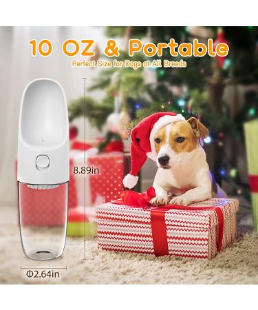 Portable Dog Water Bottle 10oz | Catness 2022 Upgraded Travel Bowl for Dogs | Dog Gifts | Walking, Hiking Gear White - Buy Online on GoSupps.com
