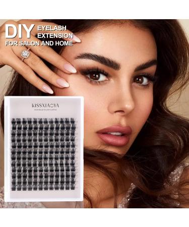 144Pcs Individual Cluster Lashes D Curl 14mm - Soft Natural False Eyelashes for DIY Eyelash Extensions at Home - Pack of 1 - Buy Online on GoSupps.com