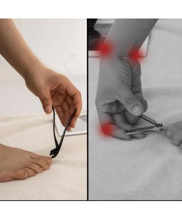 Long Handle Toenail Clippers for Seniors - Angled Ultra-Sharp & Durable Nail Trimmers | Easy Grip & 18-Month Warranty - Buy Online on GoSupps.com