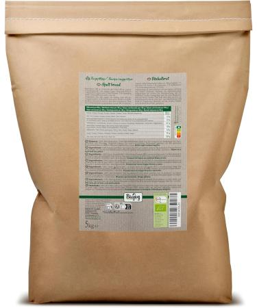 Biojoy Organic Spelt Flour (5 kg) natural and pure without additives - Buy Online on GoSupps.com