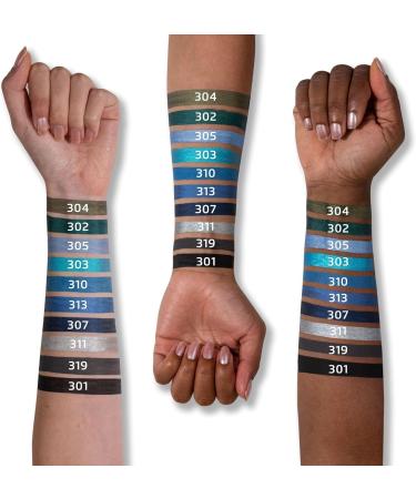 IMPALA Creamy Waterproof Metallic Navy Blue Eyeliner Pencil 307 - Defined Contour or Smokey Effect | Long-Lasting & Water-Resistant | Blue Metallic - Buy Online on GoSupps.com