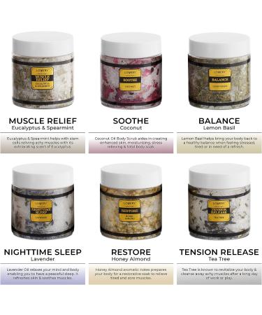 Epsom Bath Salts Gift Set with Essential Oils - Lavender, Eucalyptus, Lemon, Coconut, Tea Tree, Honey Almond - Self Care Spa Soaks for Women - Buy Online on GoSupps.com