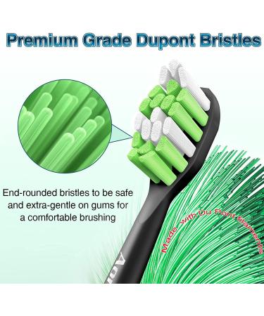 Aoremon Replacement Toothbrush Heads for Philips Sonicare DiamondClean - Black (Pack of 10) - Buy Online on GoSupps.com