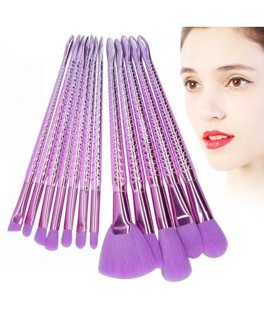12 Piece Makeup Brush Set | Soft Dense Hair Brushes for Foundation Powder & Eyeshadow | International Shipping Available - Buy Online on GoSupps.com