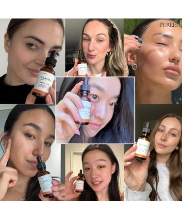 Pur el 20% Vitamin C Serum for Face Brightening Serum with Vitamin E & Ferulic Acid Anti-Aging Dark Spot Remover Even Skin Tone Wrinkle Reduction & Radiant Glow 1 fl oz - Buy Online on GoSupps.com