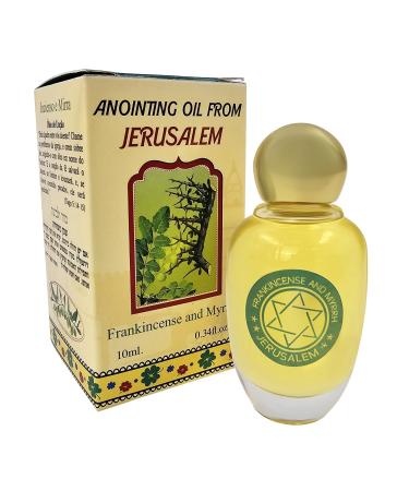 Frankincense & Myrrh Anointing Oil from Jerusalem Holy Land Biblical Spices 10 ml Bottle Premium Quality Holy Oil for Prayer Blessing & Protection