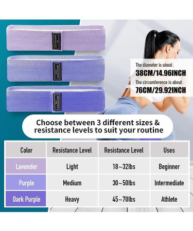 Buy Portable Resistance Bands Set - 3 Levels Non-Slip Exercise Loops for Legs Hips & Home Gym - Ideal for Yoga & Pilates - International Shipping Available - Buy Online on GoSupps.com