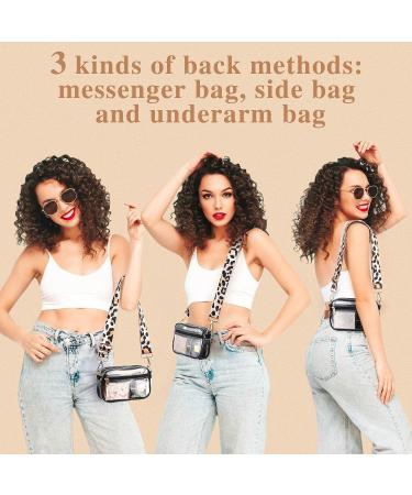 HULISEN Clear Crossbody Bag - Stadium Approved Transparent Purse for Women & Men - Buy Online on GoSupps.com