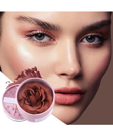  Weqizuerqi Flower Blush | 3D Petal Pattern Travel Size - 3.5g Natural Highlighting Powder for Daytime Makeup Travel Wedding Photography Summer - Buy Online on GoSupps.com
