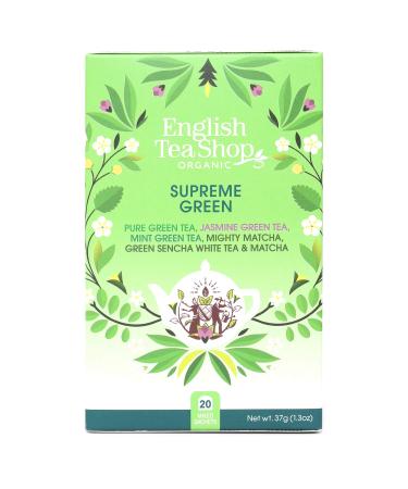 English Tea Shop Supreme Green Tea Bag Sachets 20-Piece