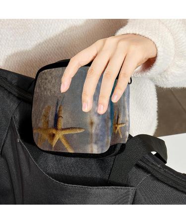GIAPB Period Bag Sanitary Napkin Storage & Makeup Pouch | Beach Starfish Landscape Design - Color5333 - Buy Online on GoSupps.com