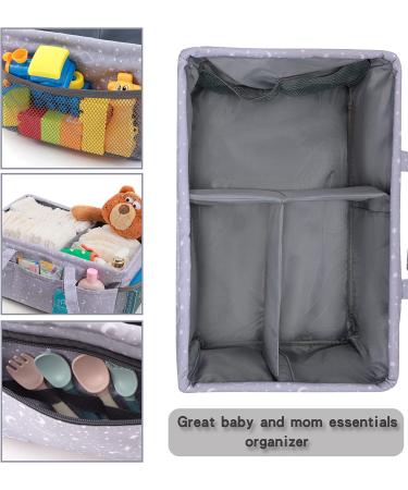 Large Baby Diaper Caddy Organizer with Changing Pad - Nursery Shower Gift Bag for Boy & Girl - Buy Online on GoSupps.com